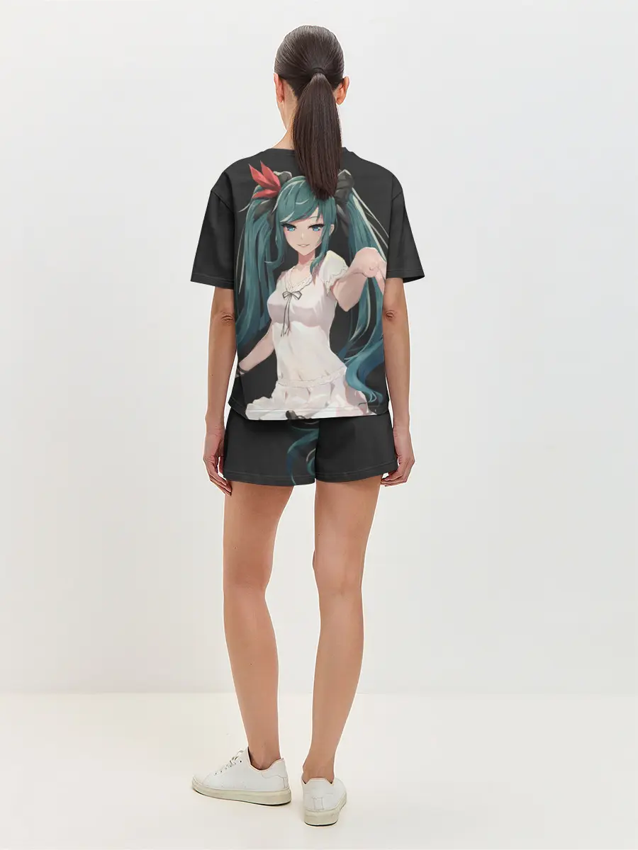 Женская пижама с шортами / Хацуне Мику с протянутой рукой
