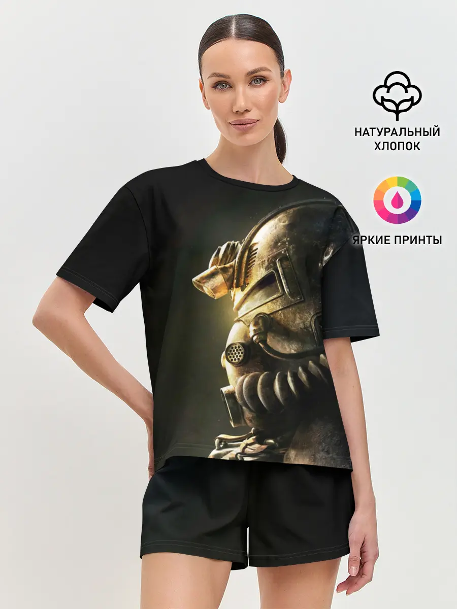 Женская пижама с шортами / Шлем