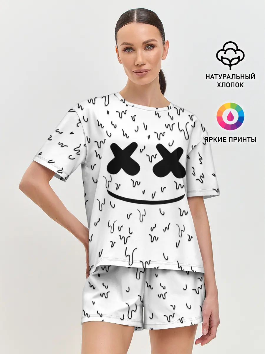 Женская пижама с шортами / MARSHMELLO