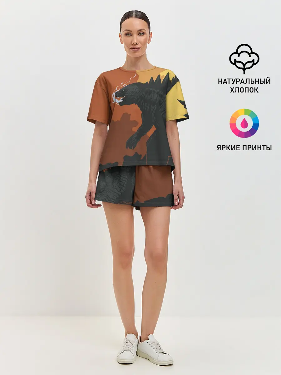 Женская пижама с шортами / GODZILLA | ГОДЗИЛЛА