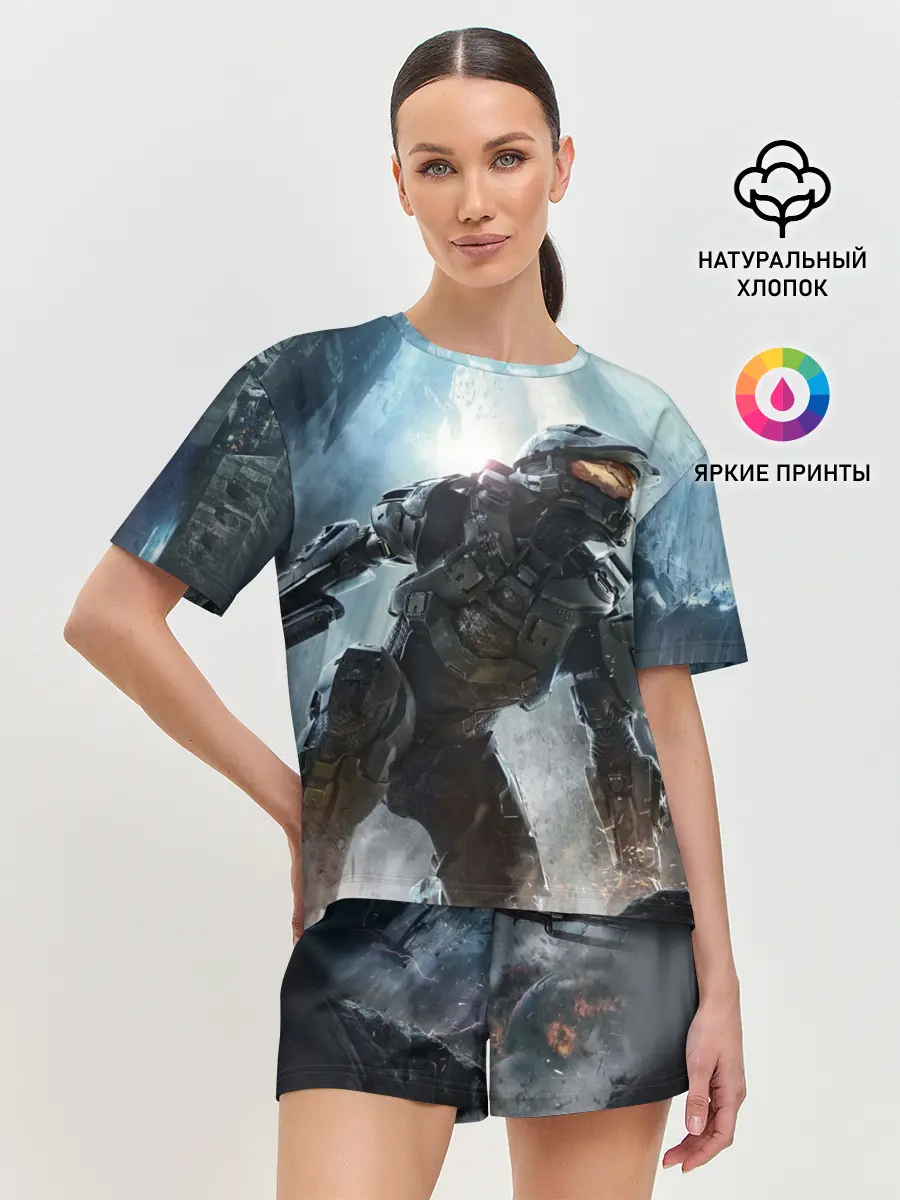 Женская пижама с шортами / Halo