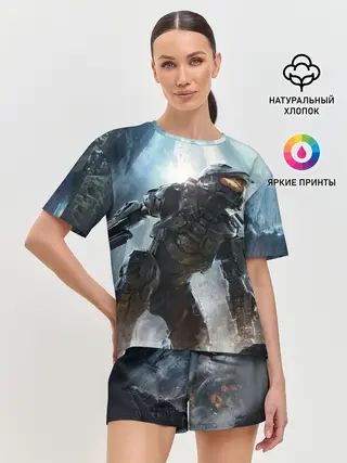 Женская пижама с шортами / Halo