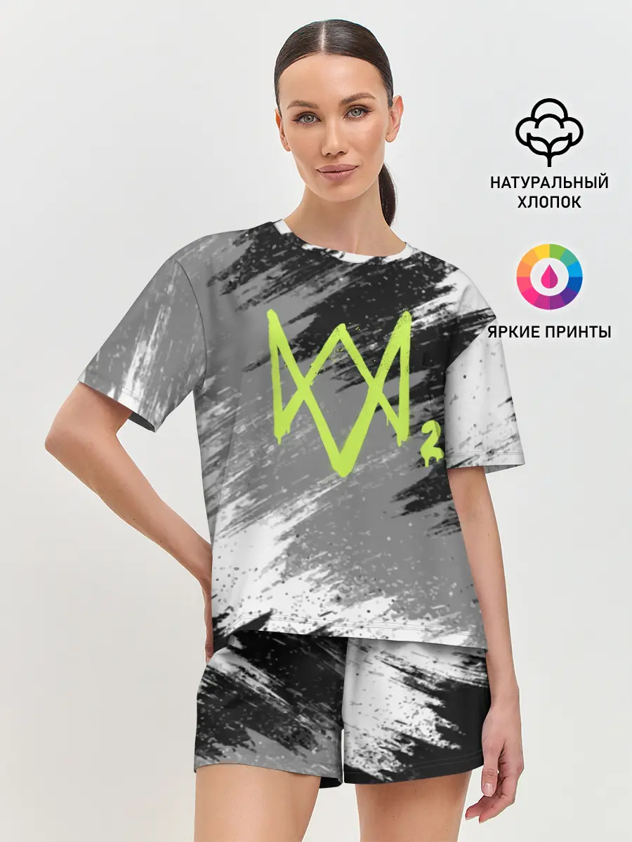 Женская пижама с шортами / WATCH DOGS 2