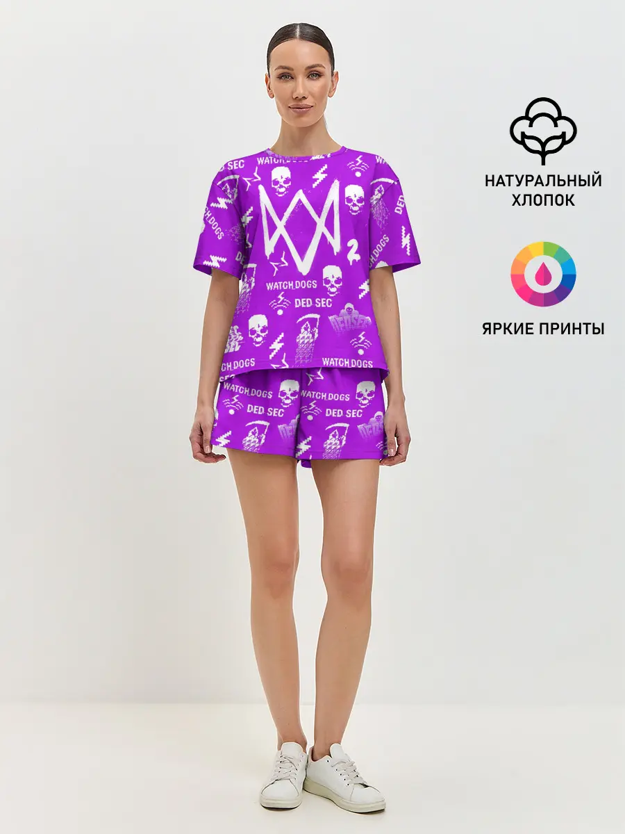 Женская пижама с шортами / WATCH DOGS 2