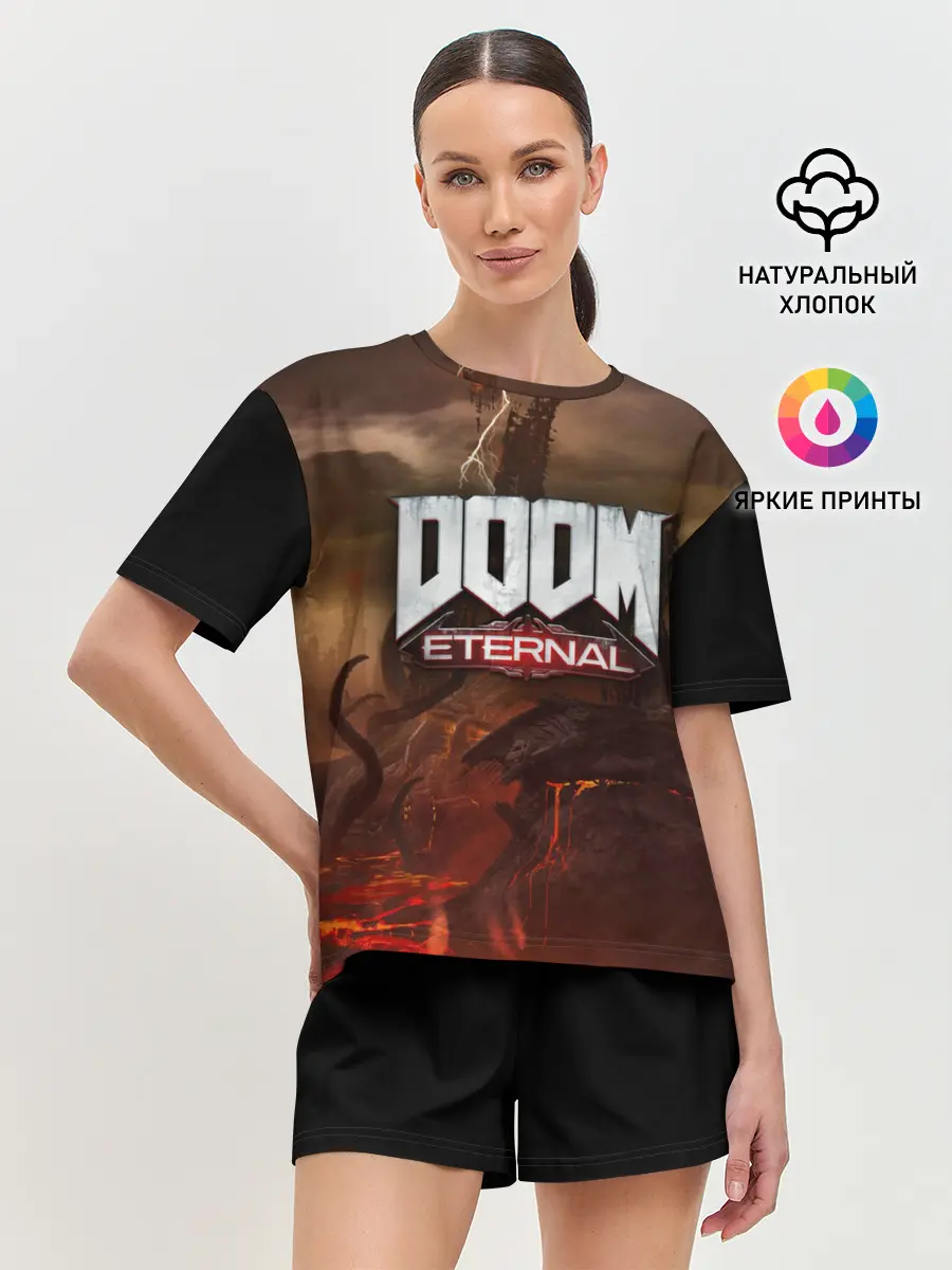 Женская пижама с шортами / DOOM Eternal