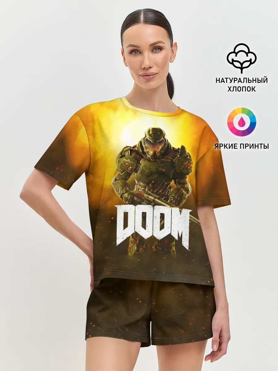 Женская пижама с шортами / DOOM 2016