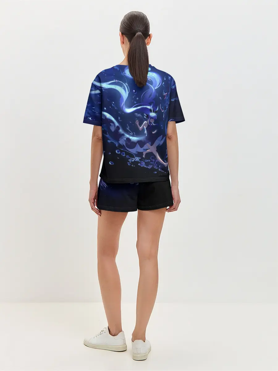 Женская пижама с шортами / Вокалоид Мику Аква