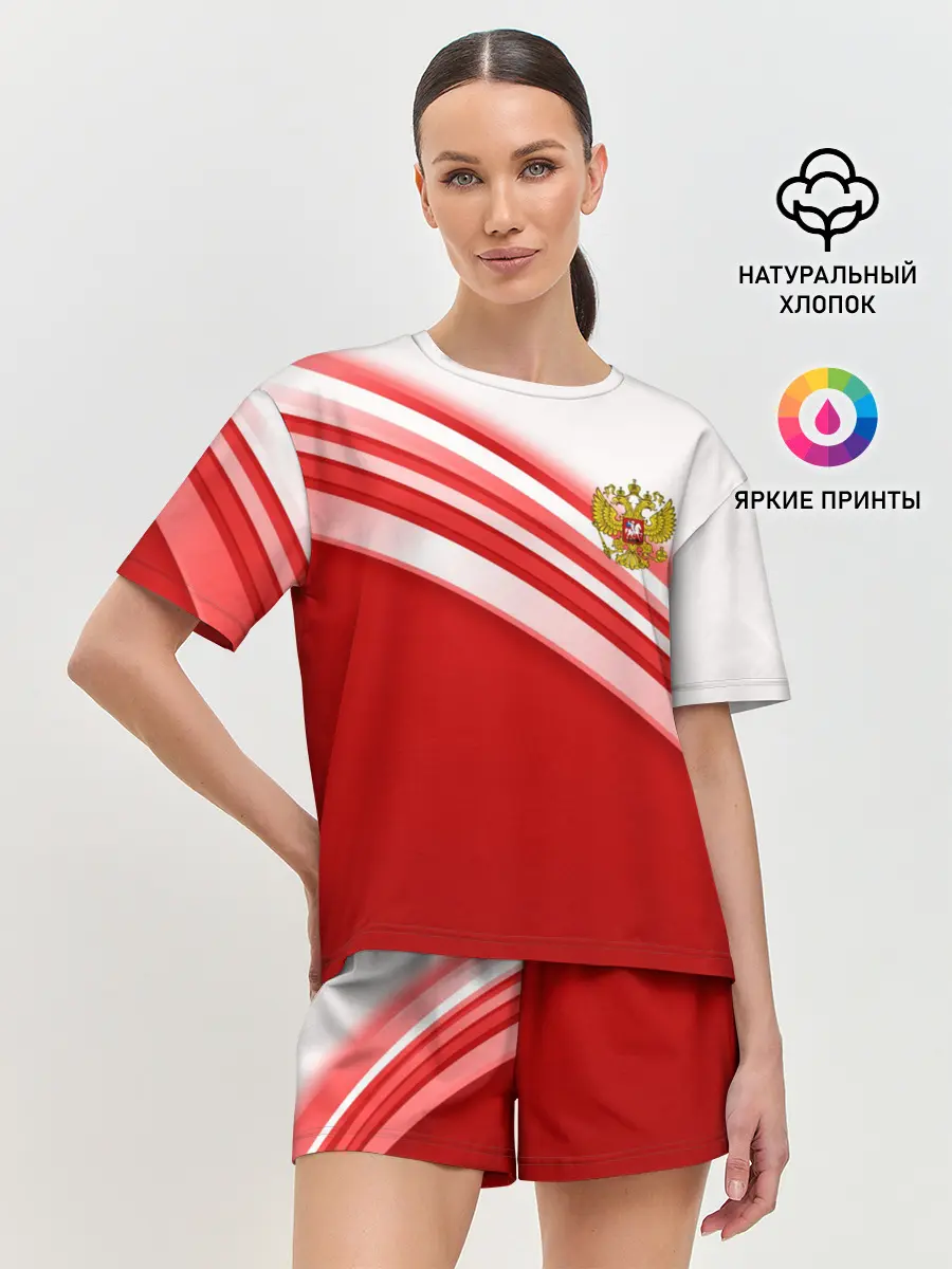 Женская пижама с шортами / RUSSIA SPORT