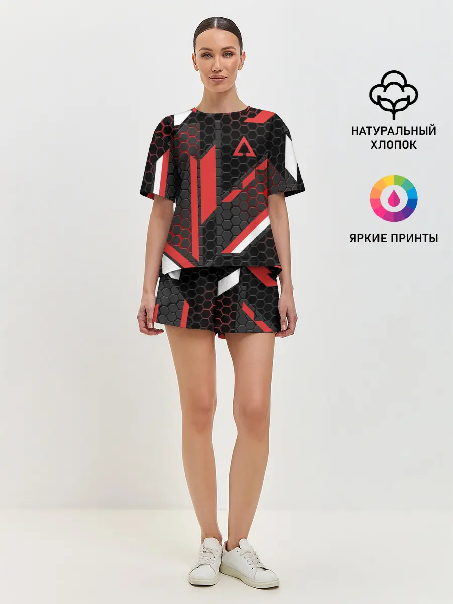 Женская пижама с шортами / CS GO CYREX 3D | КС ГО САЙРЕКС