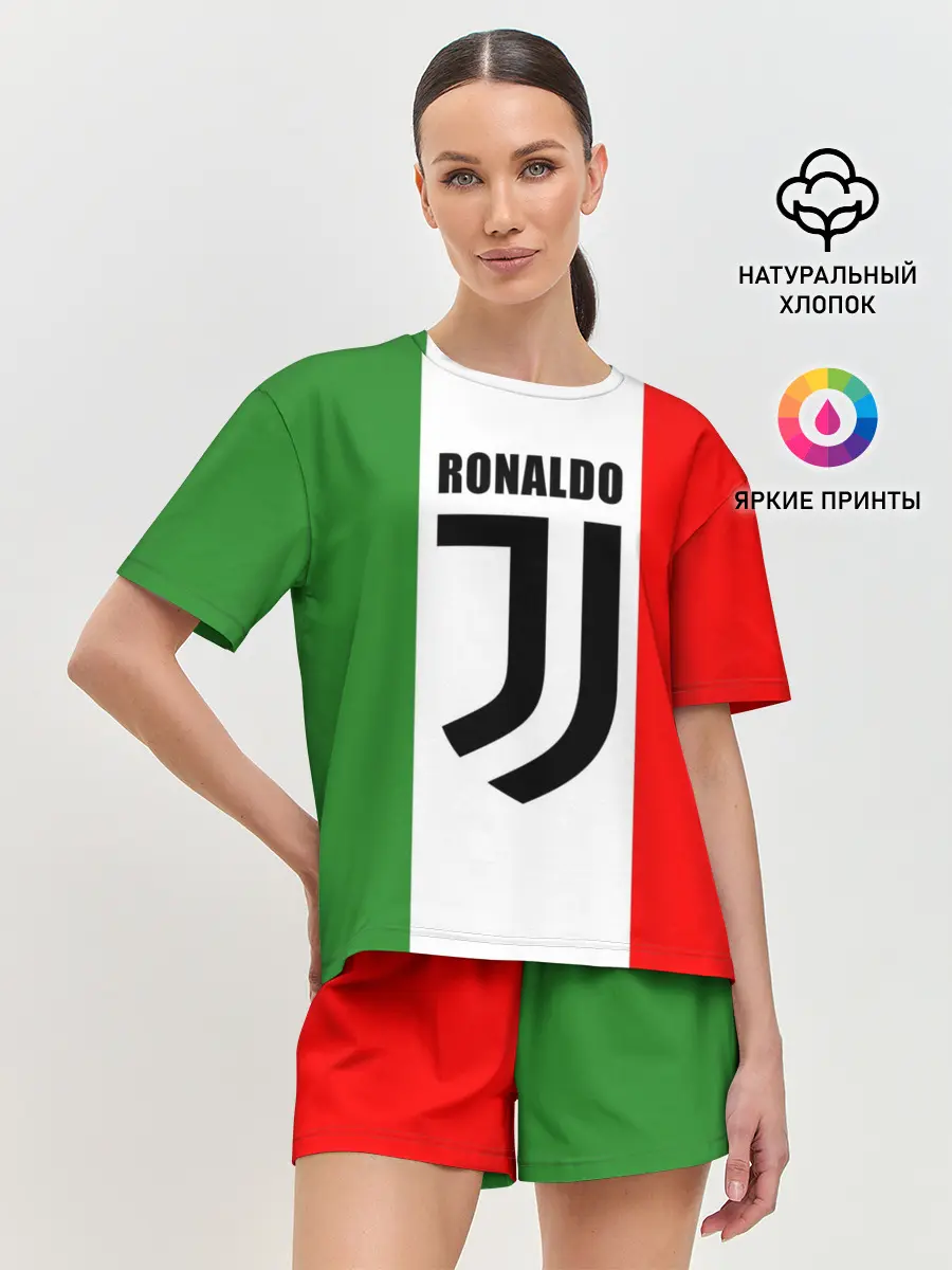 Женская пижама с шортами / Ronaldo Juventus Italy