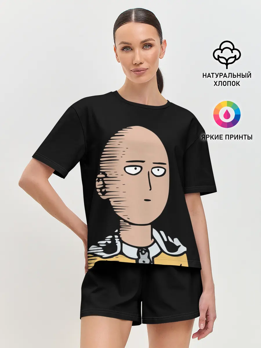 Женская пижама с шортами / One-Punch Man Ванпачмен