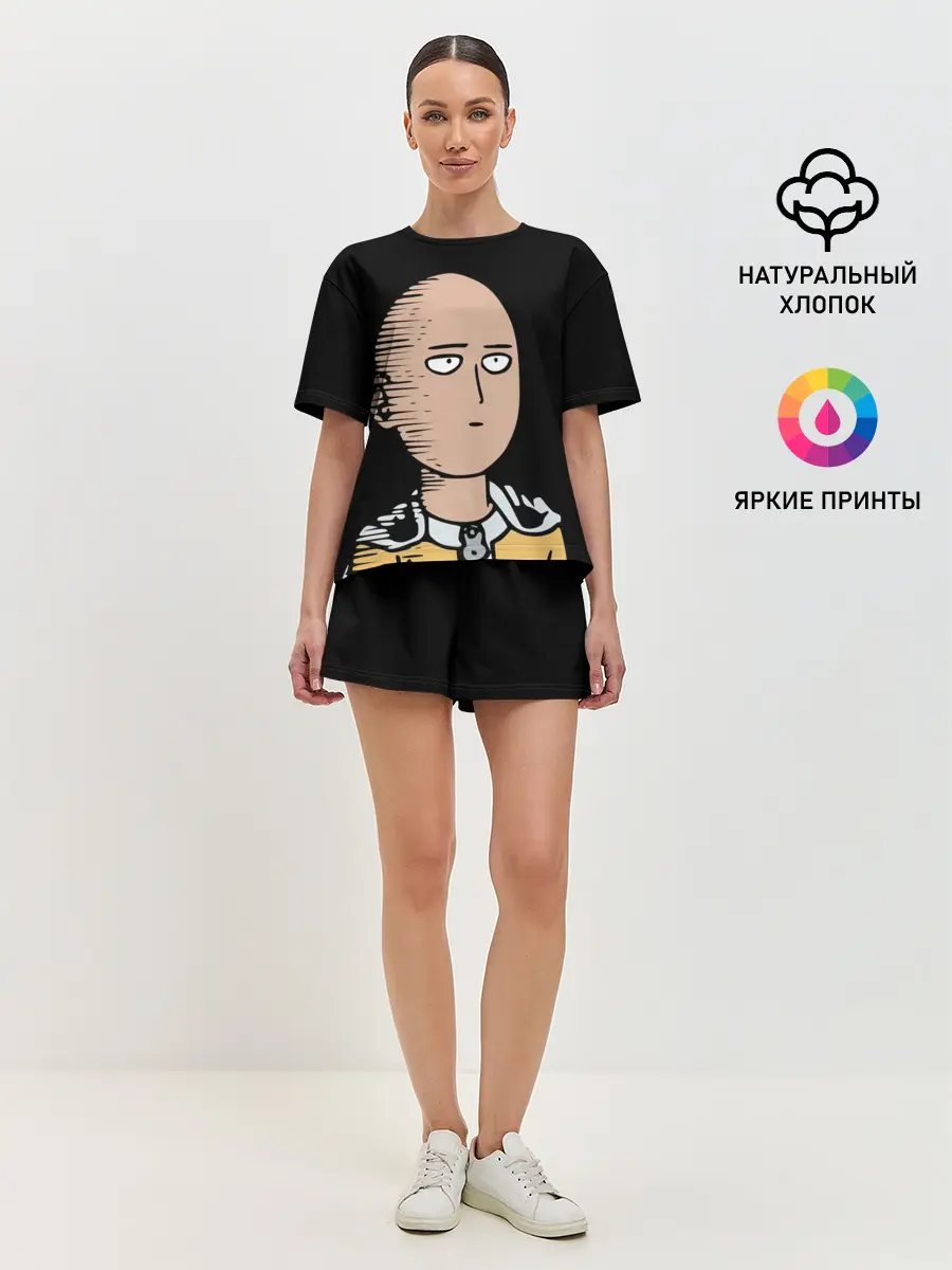 Женская пижама с шортами / One-Punch Man Ванпачмен