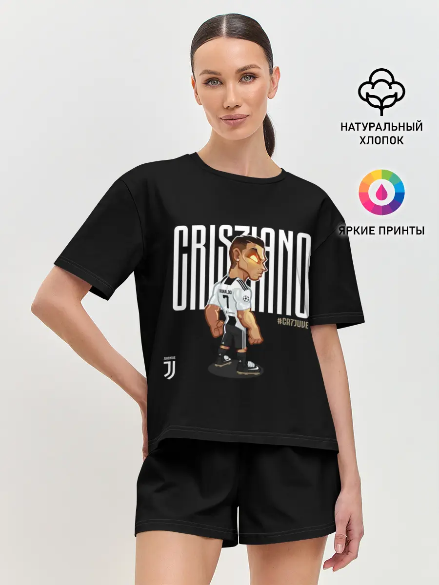 Женская пижама с шортами / Cristiano Ronaldo. Juventus