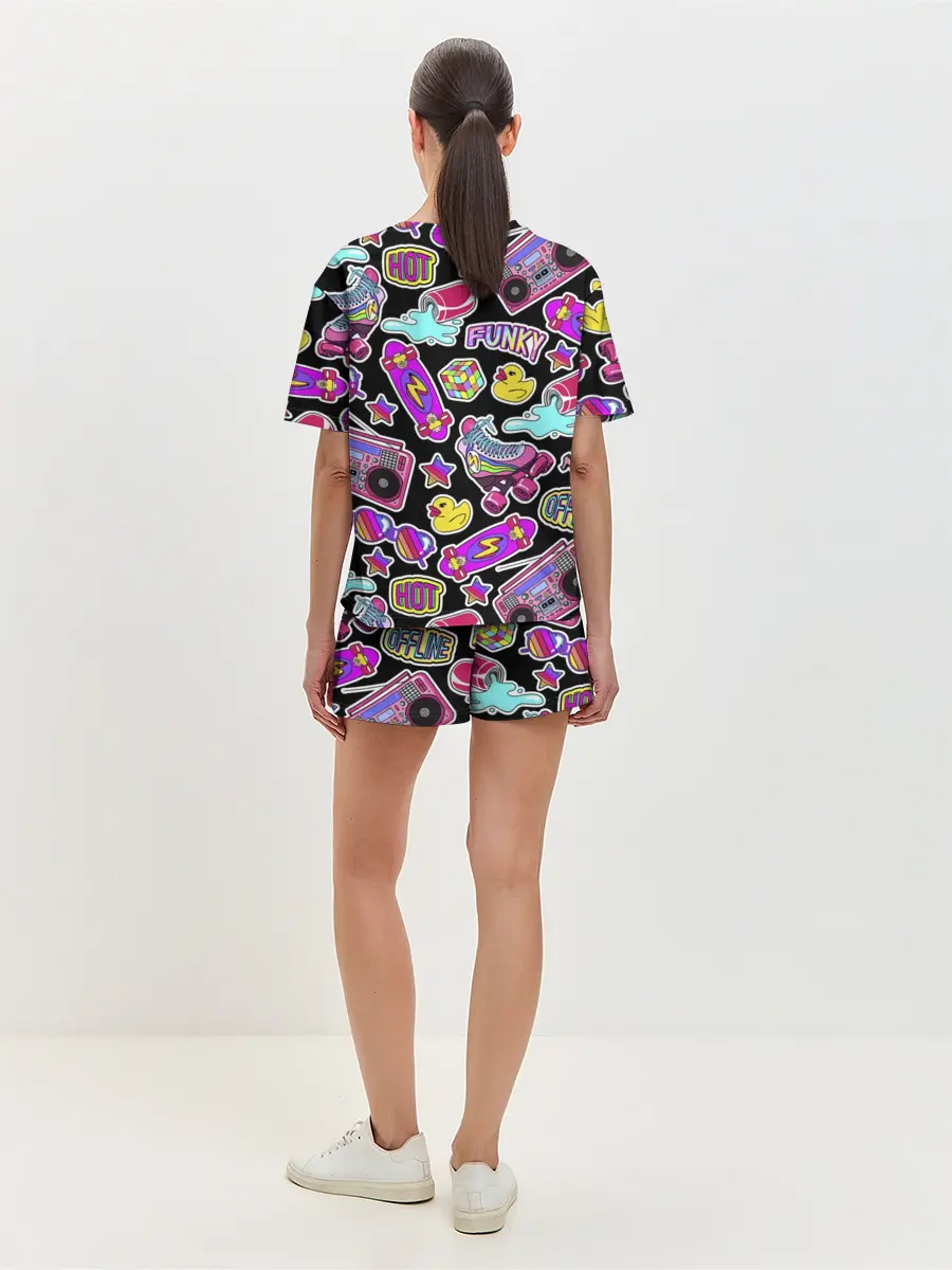 Женская пижама с шортами / Back to 90