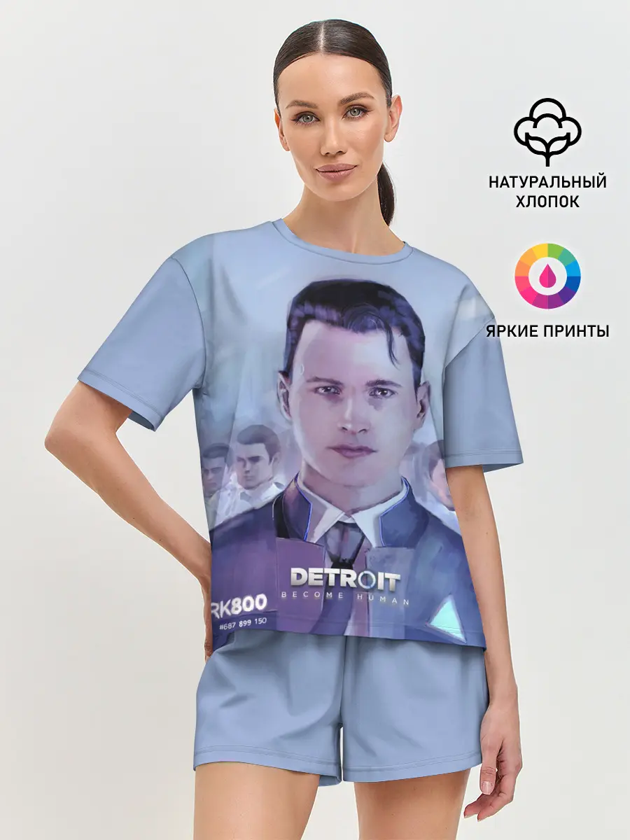 Женская пижама с шортами / Detroit become human