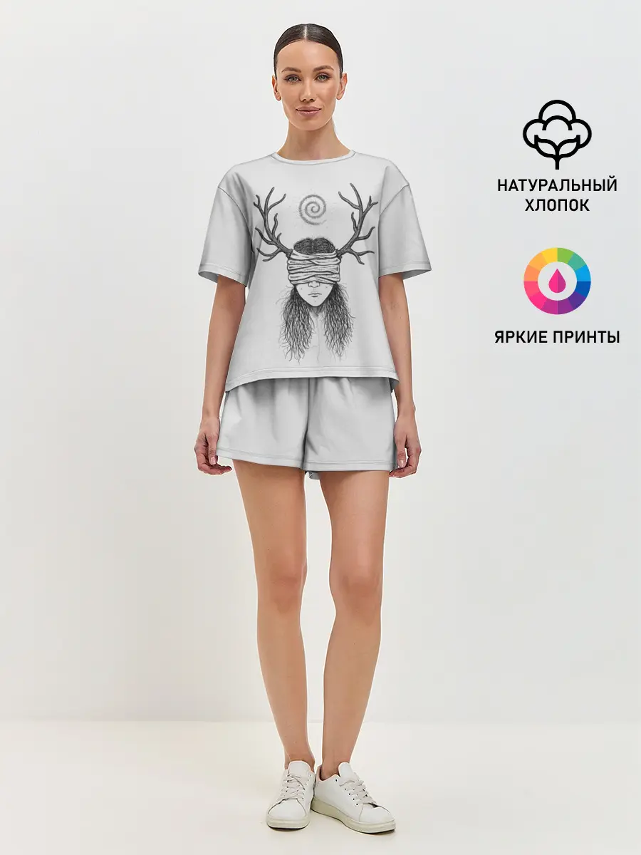 Женская пижама с шортами / True Detective