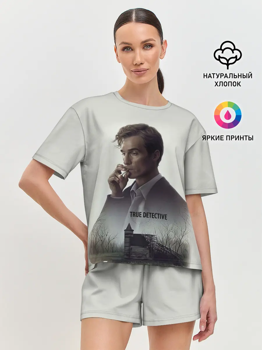 Женская пижама с шортами / True Detective