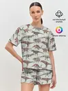 Женская пижама с шортами / Динозавры