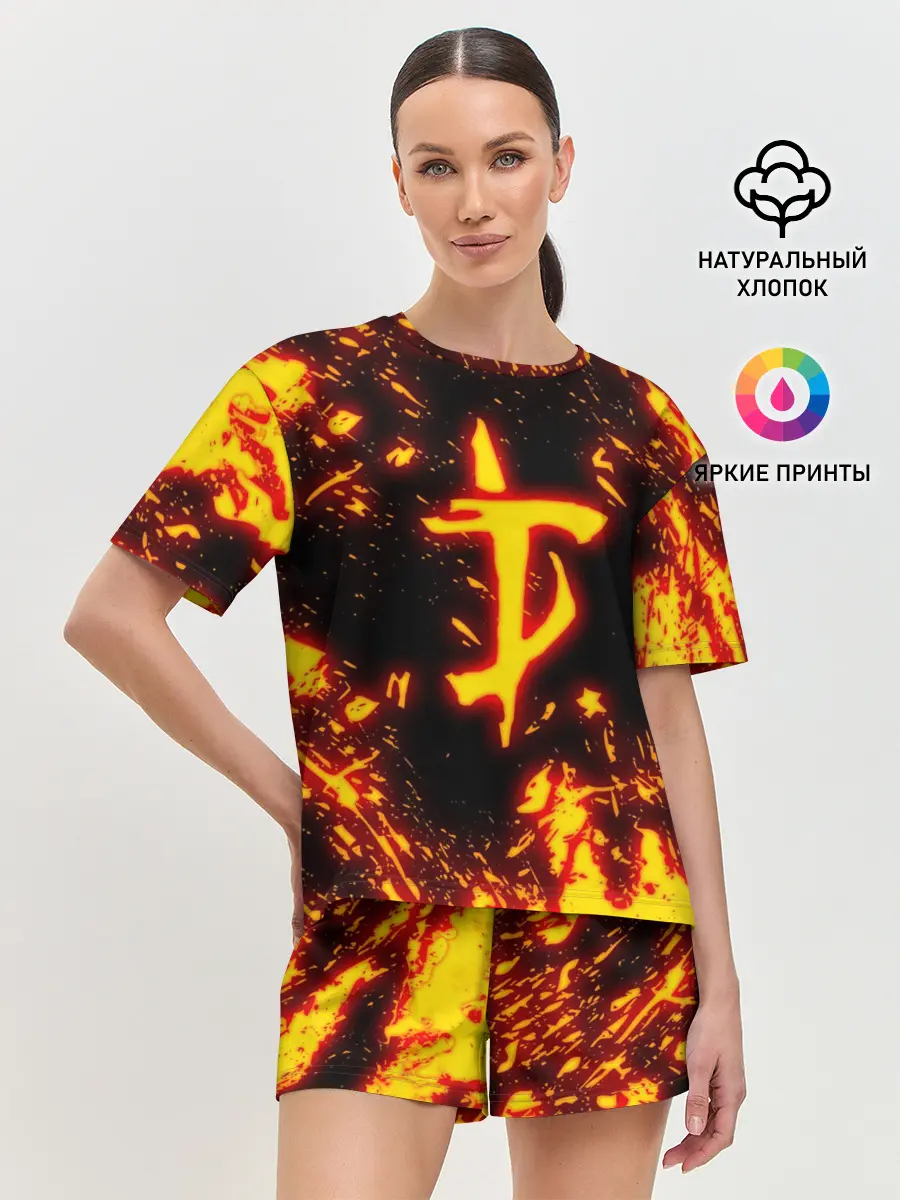 Женская пижама с шортами / DOOM THE CRUCIBLE | ДУМ