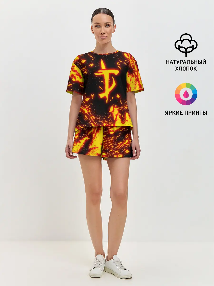 Женская пижама с шортами / DOOM THE CRUCIBLE | ДУМ