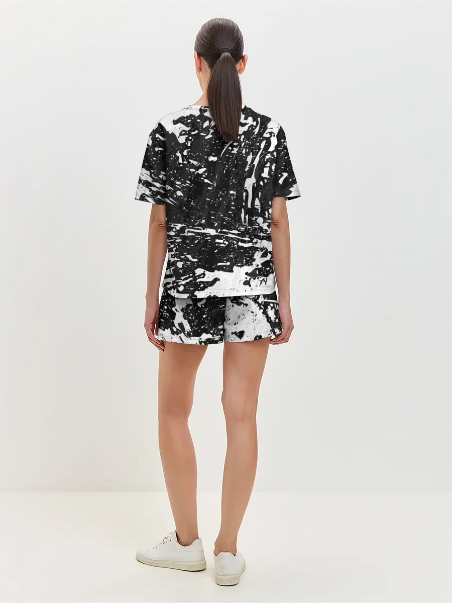 Женская пижама с шортами / BERSERK лого чб