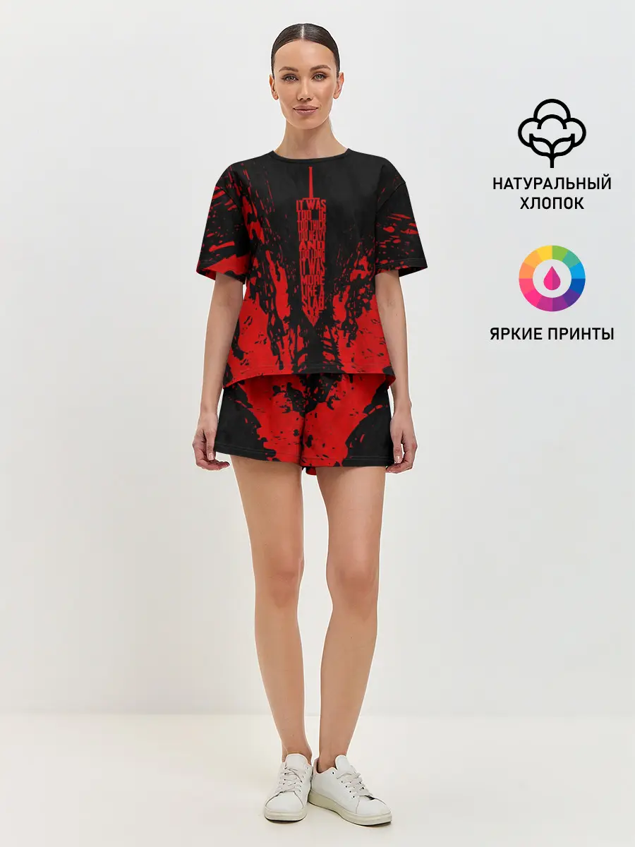 Женская пижама с шортами / BERSERK sword red