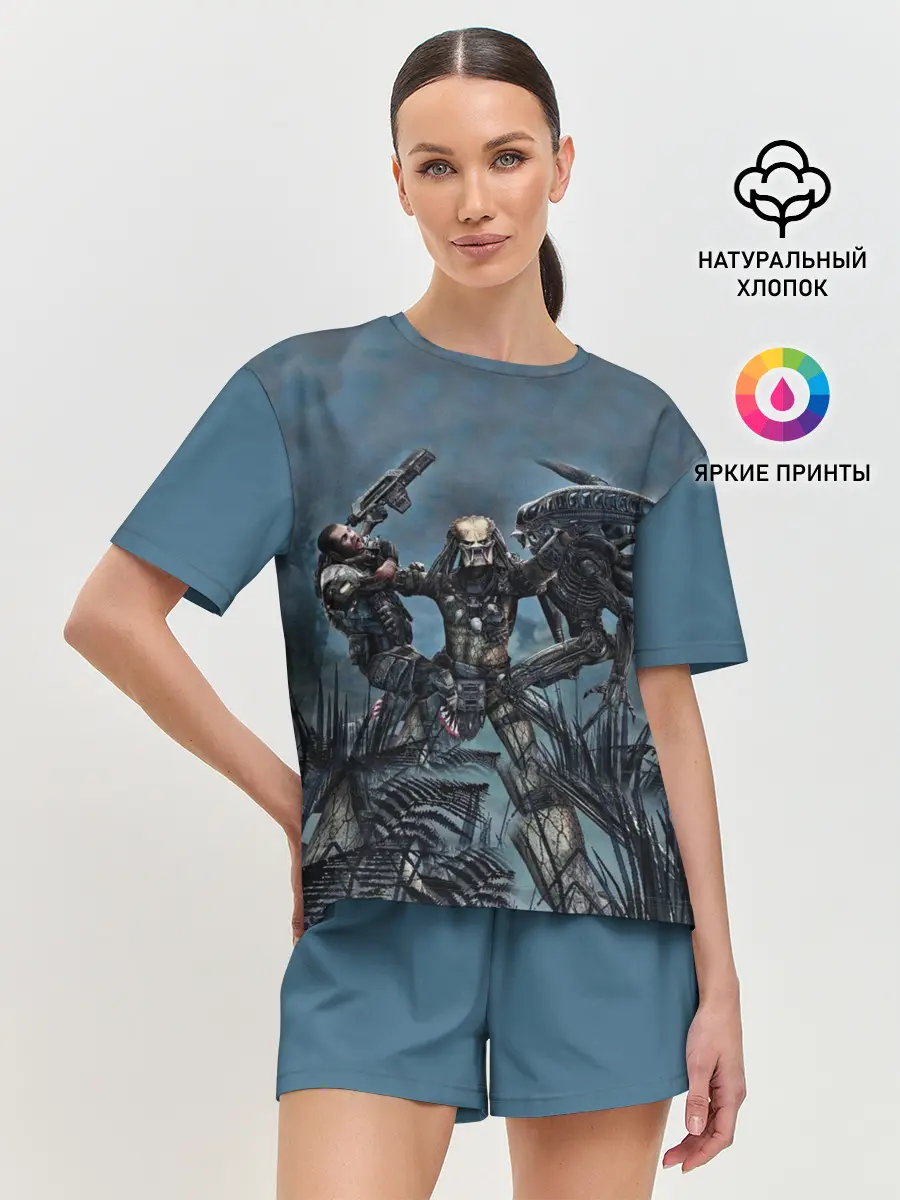 Женская пижама с шортами / Фильм Хищник