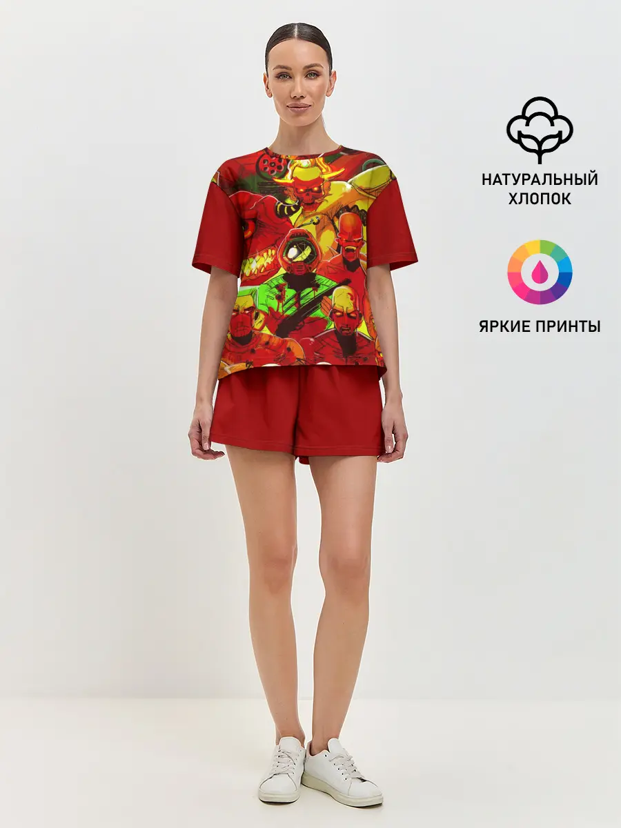 Женская пижама с шортами / DOOM