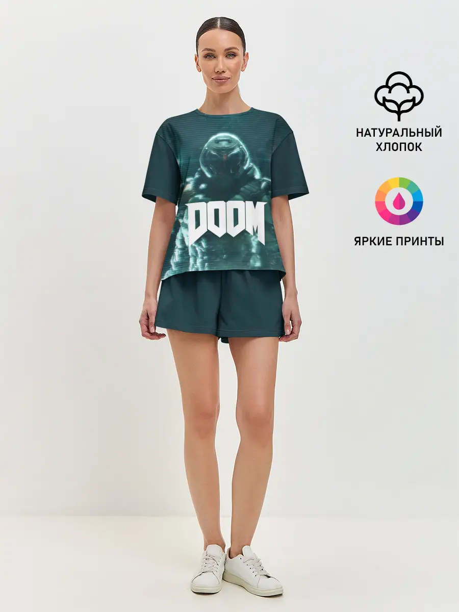 Женская пижама с шортами / DOOM