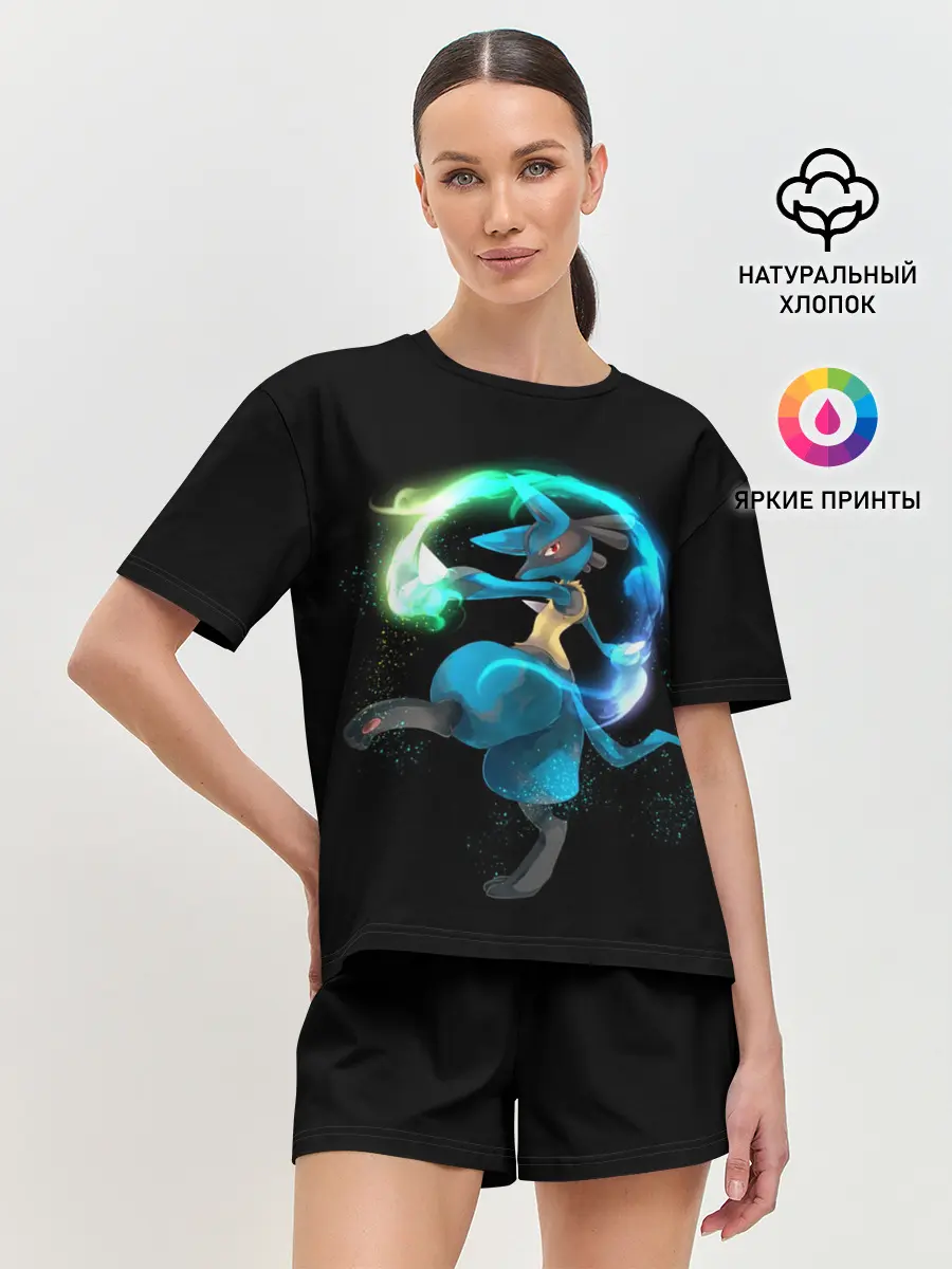 Женская пижама с шортами / Pokemon art