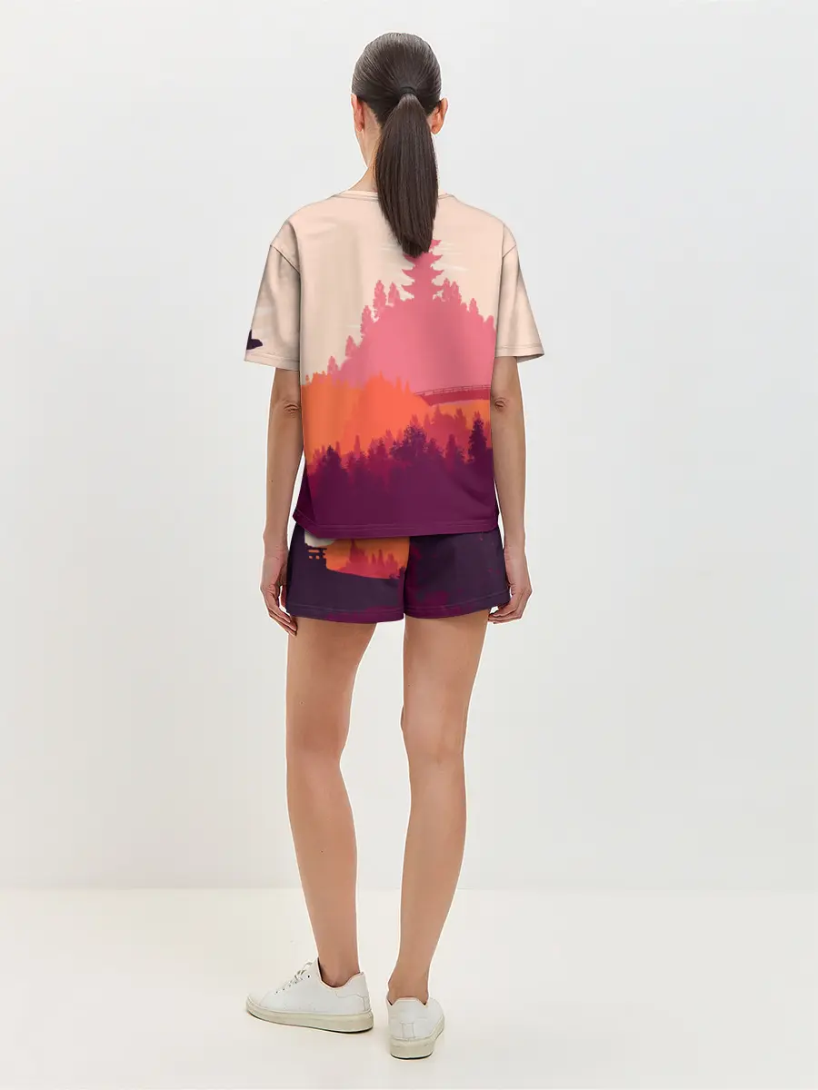 Женская пижама с шортами / Firewatch