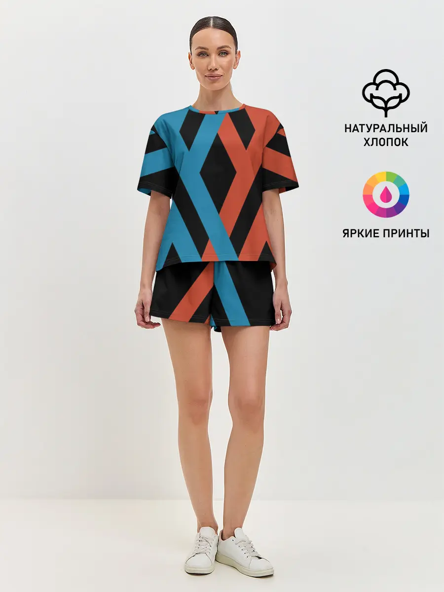 Женская пижама с шортами / two XX on black