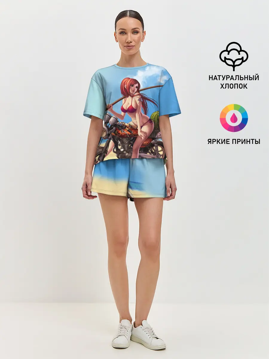 Женская пижама с шортами / Манга Хвост Феи