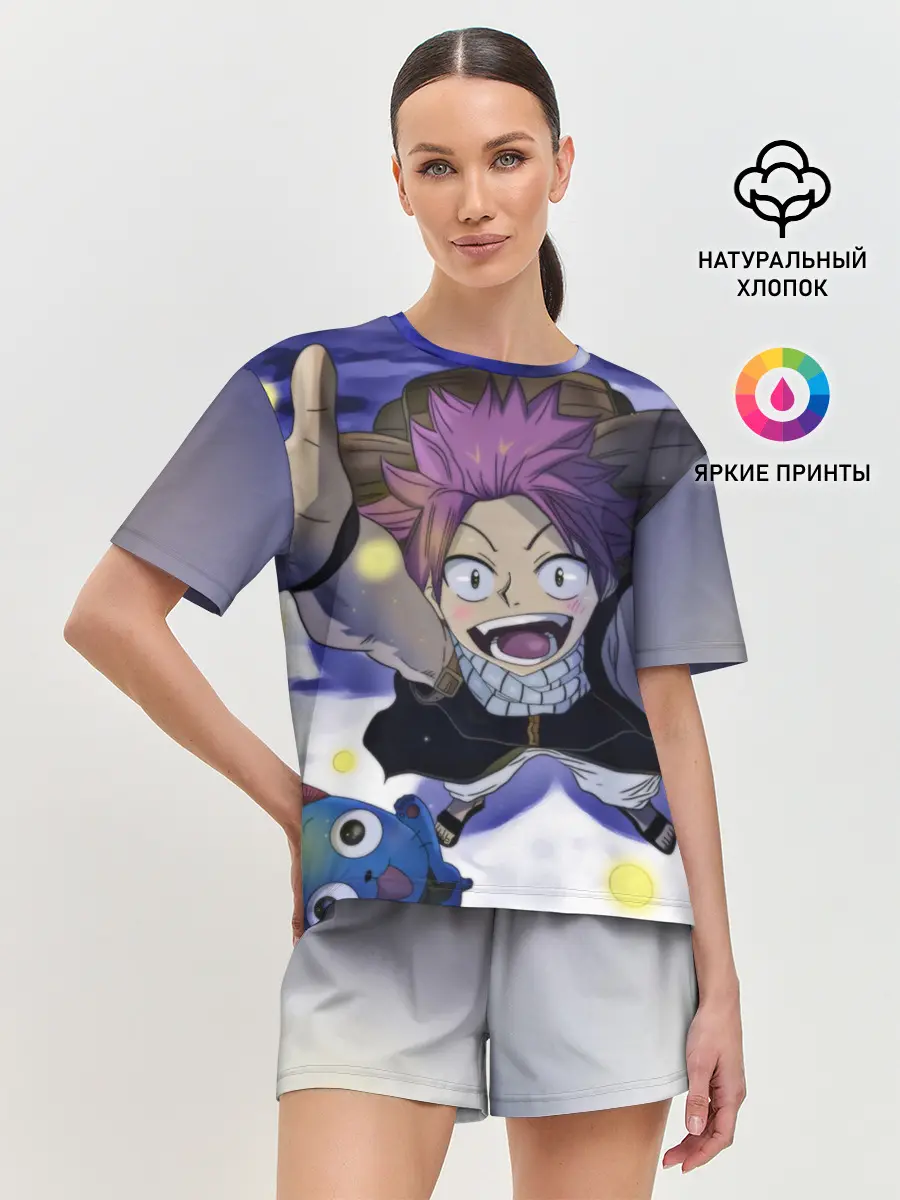 Женская пижама с шортами / Нацу