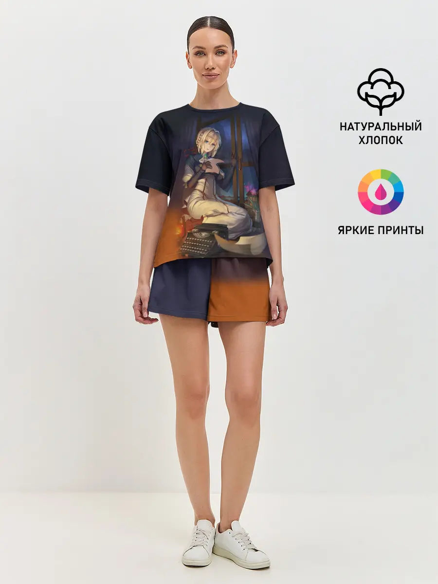 Женская пижама с шортами / Violet Evergarden