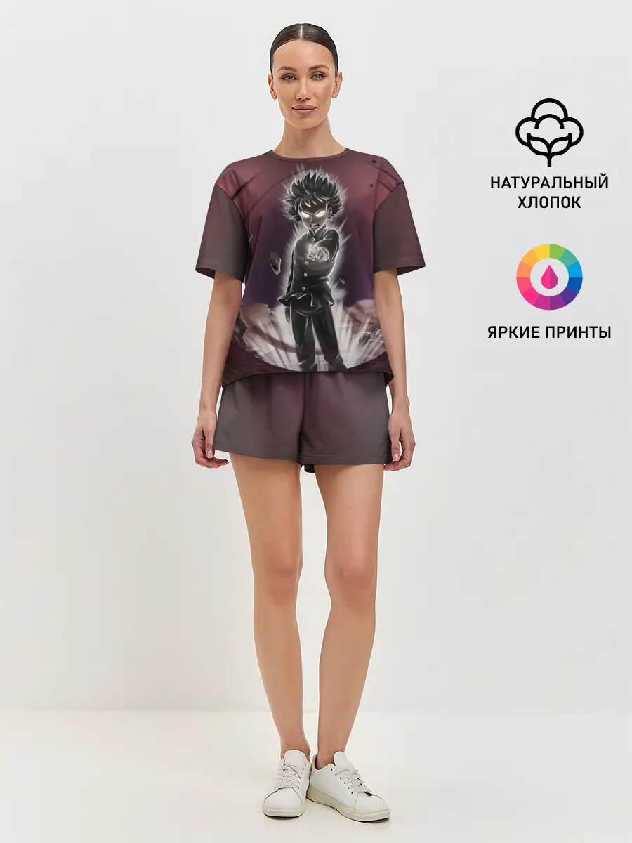 Женская пижама с шортами / Mob Psycho 100