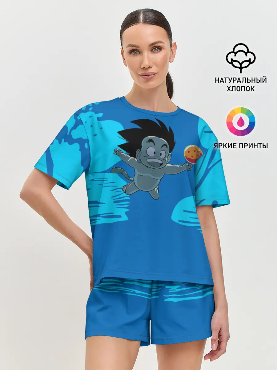 Женская пижама с шортами / Smells Like Dragon Balls