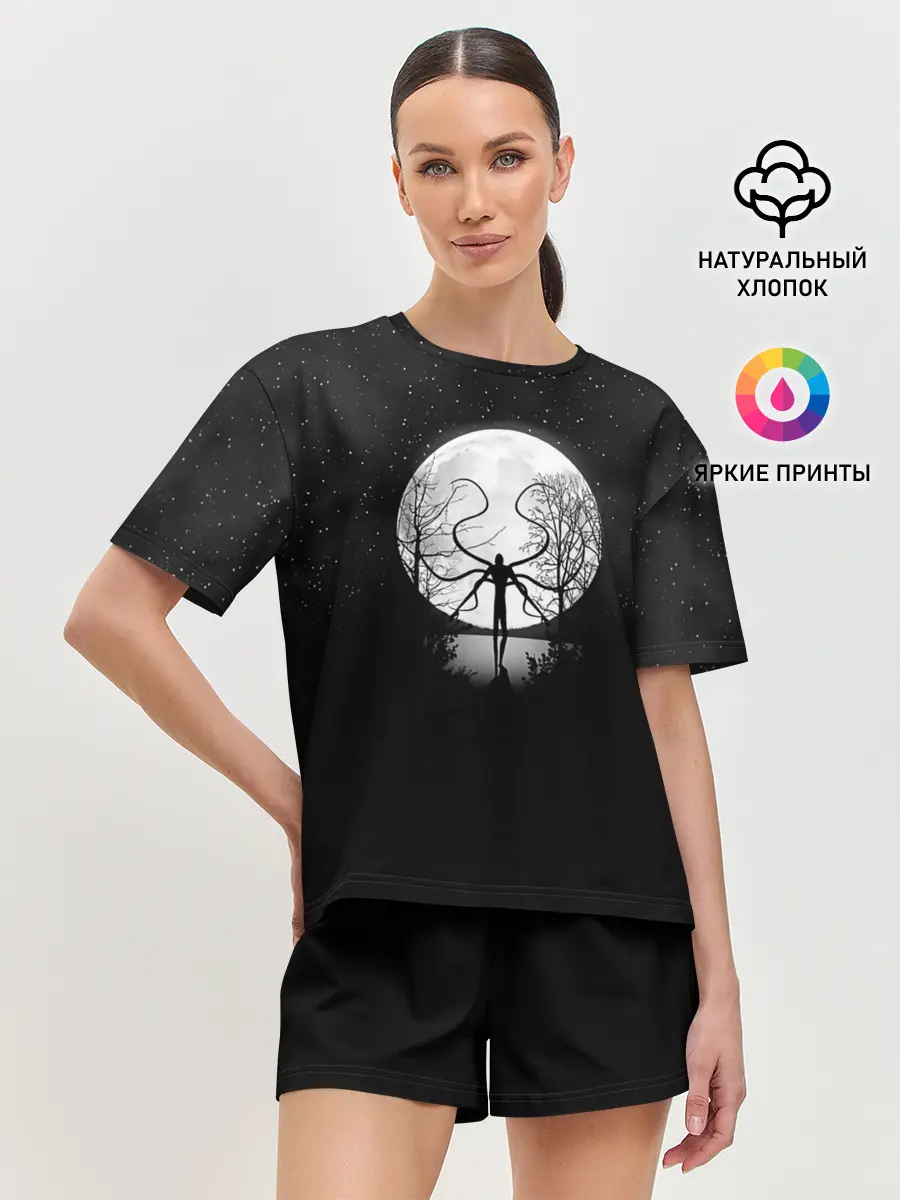 Женская пижама с шортами / Слендермен