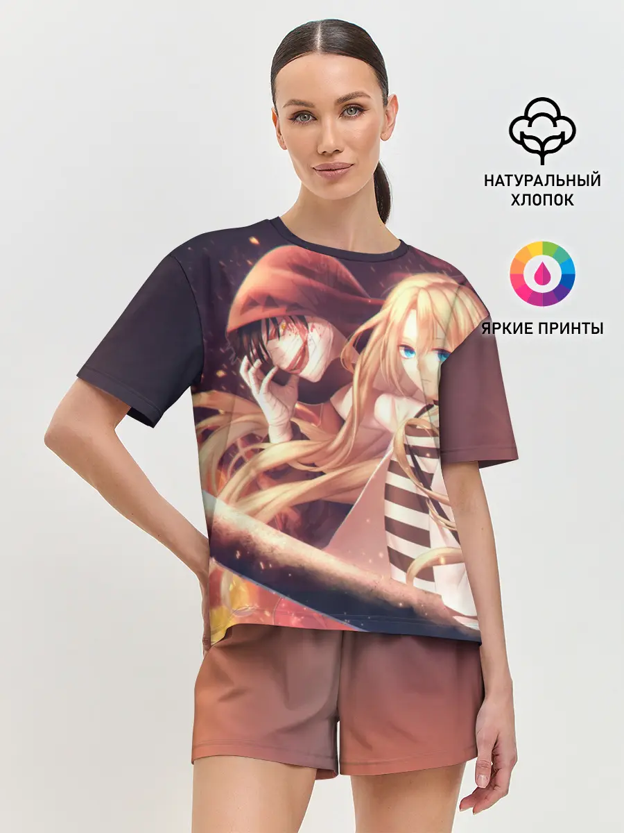 Женская пижама с шортами / Satsuriku no Tenshi