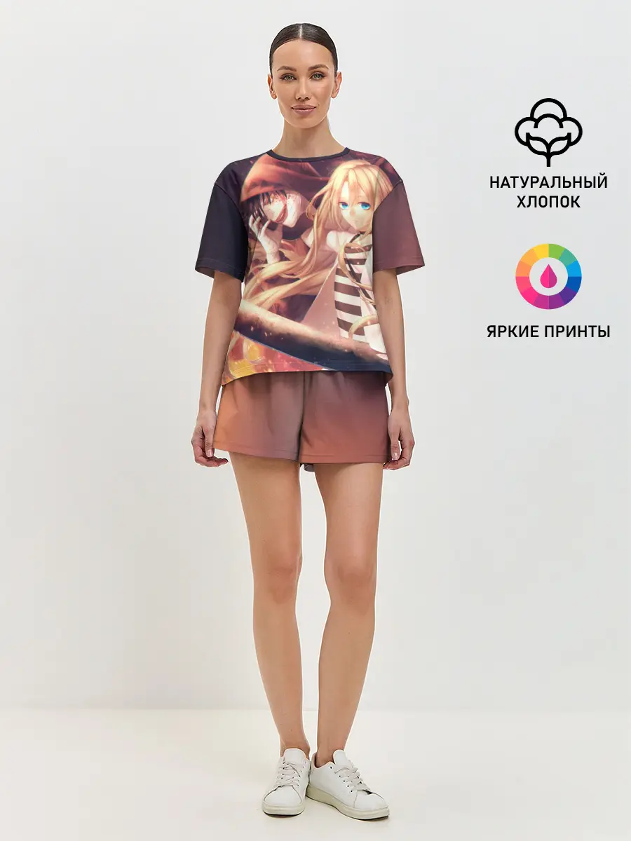 Женская пижама с шортами / Satsuriku no Tenshi