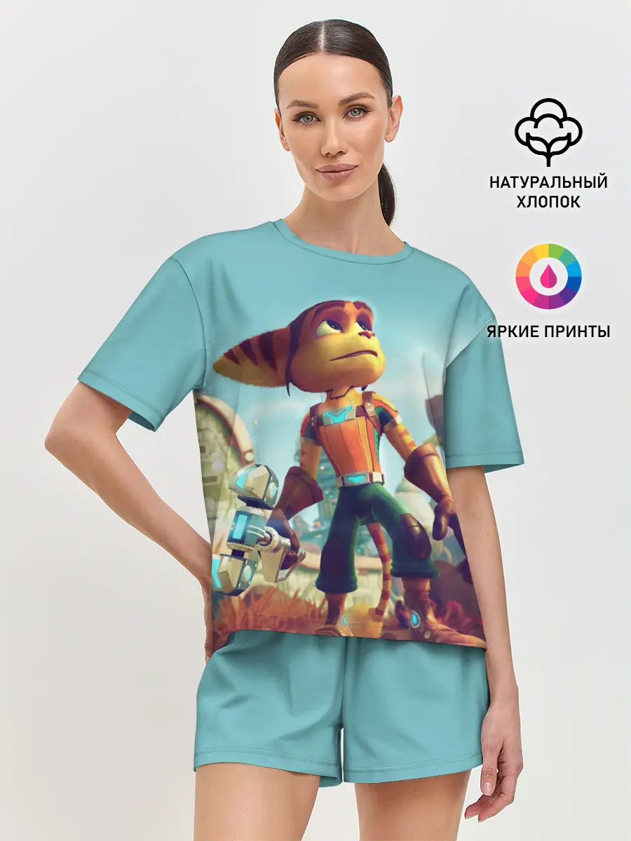 Женская пижама с шортами / Ratchet and Clank