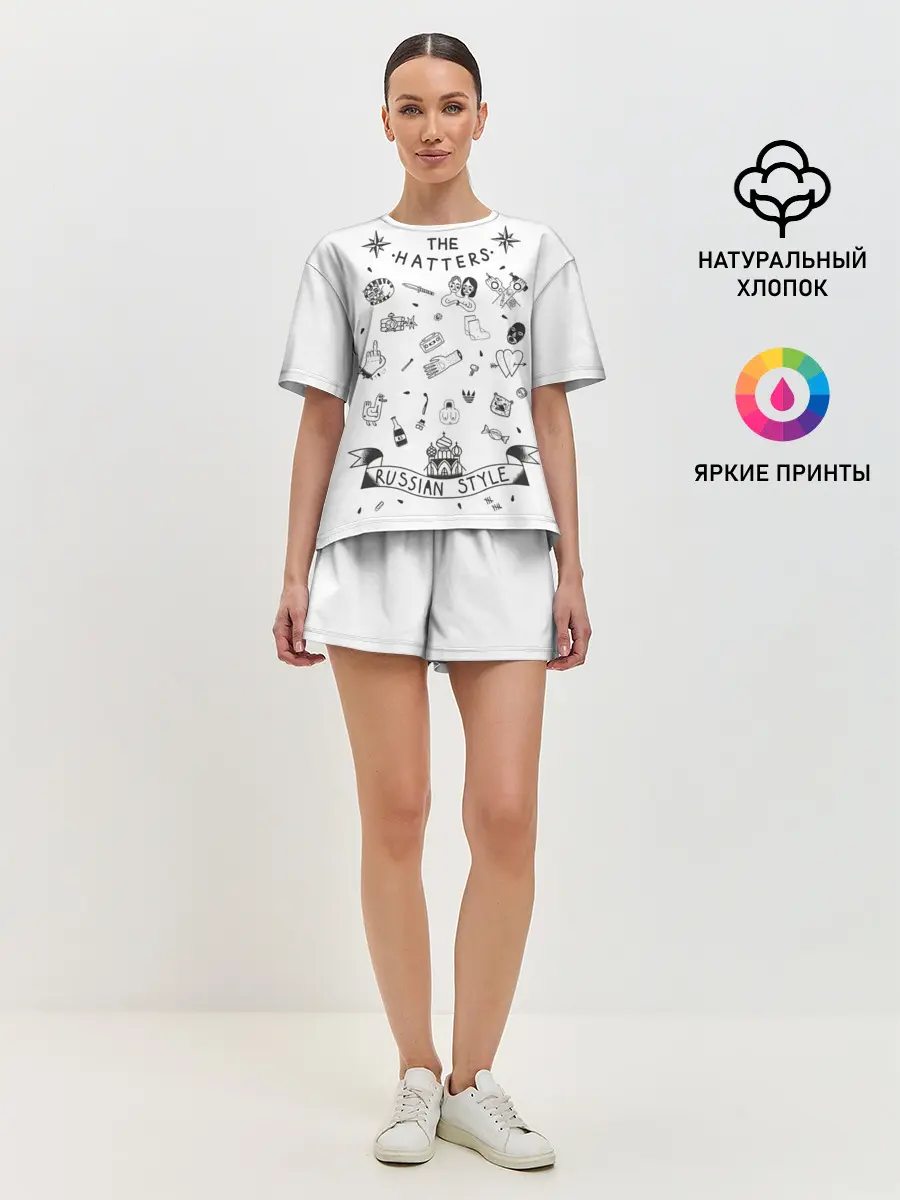 Женская пижама с шортами / Russian style