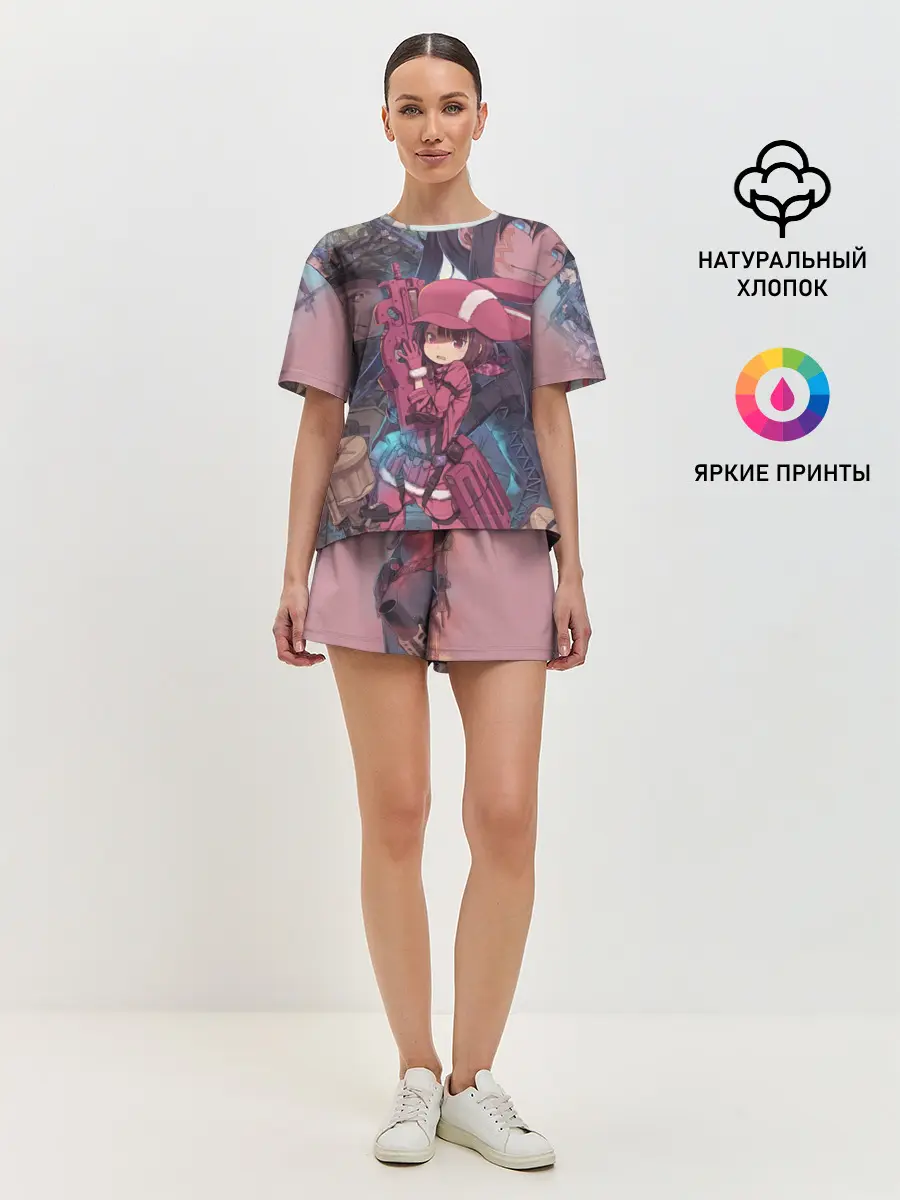 Женская пижама с шортами / Призрачная пуля