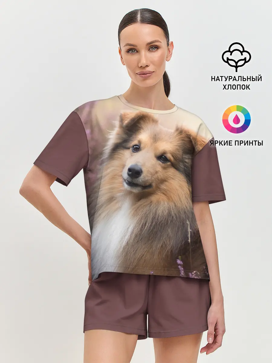 Женская пижама с шортами / Шелти