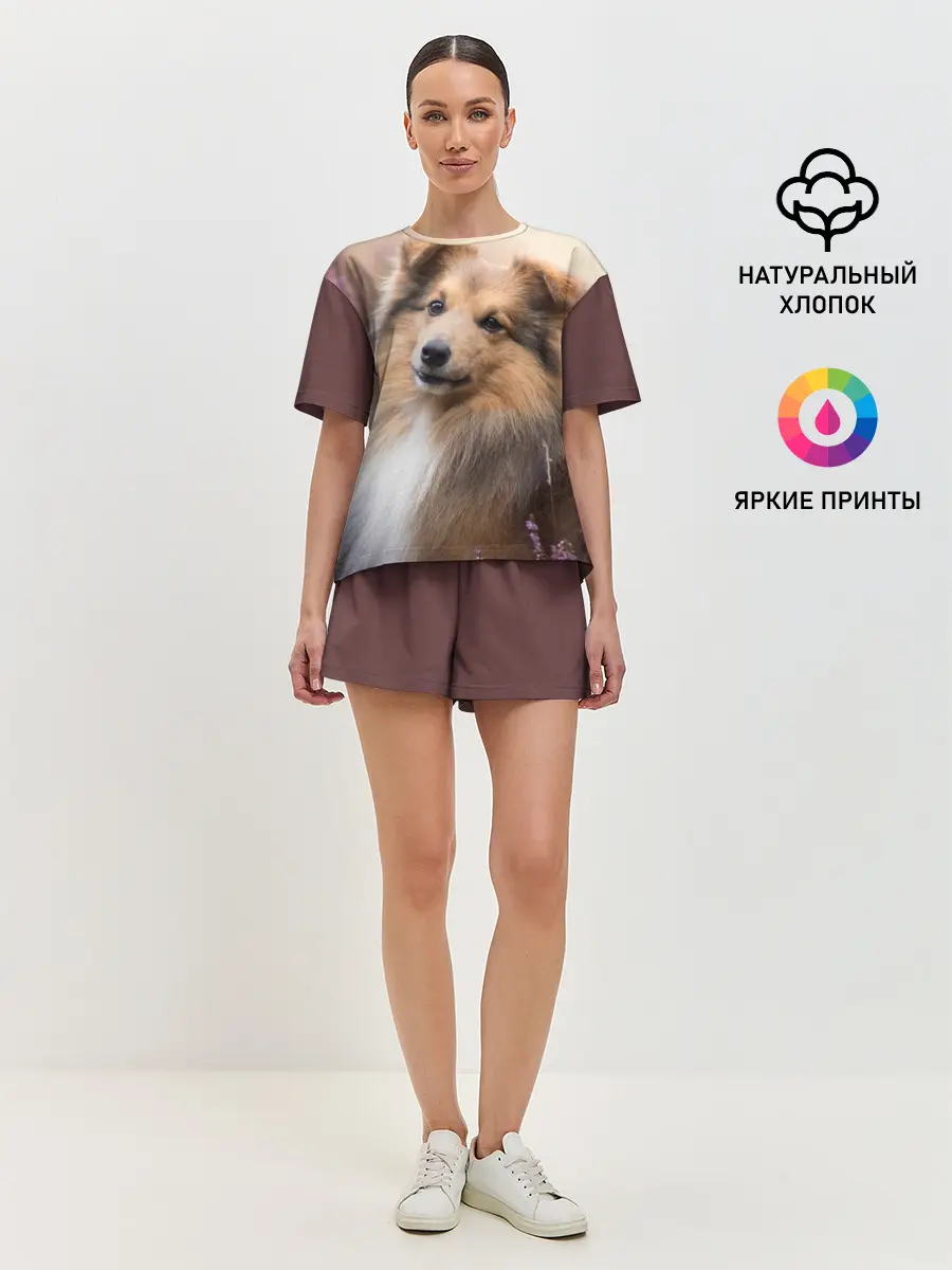 Женская пижама с шортами / Шелти