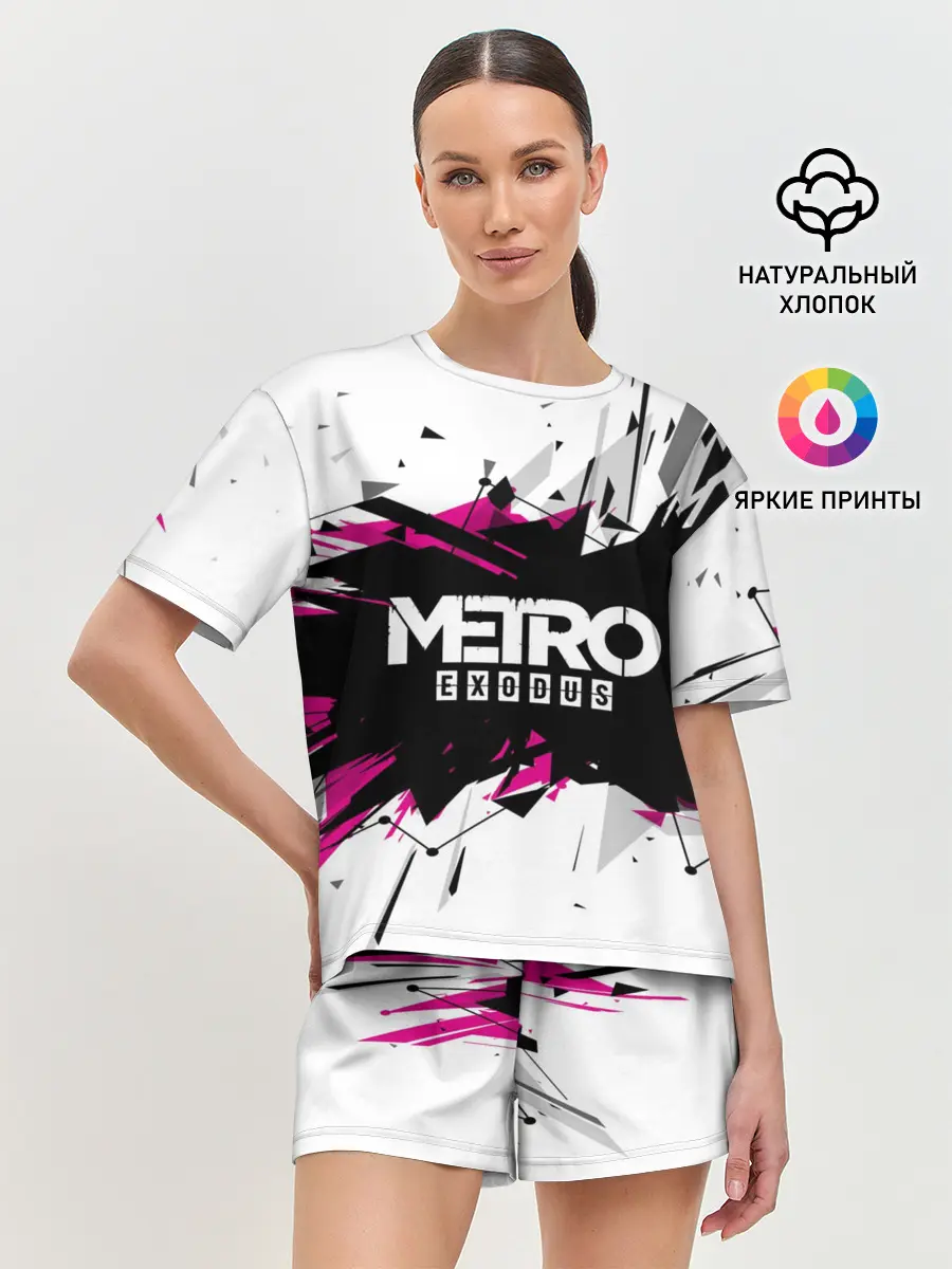 Женская пижама с шортами / Metro Exodus 2018