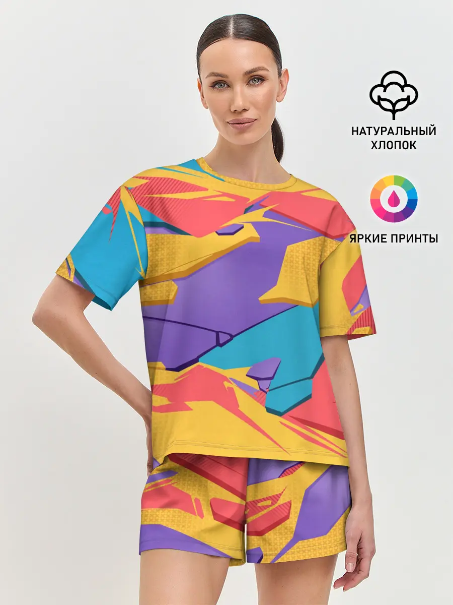 Женская пижама с шортами / Ял