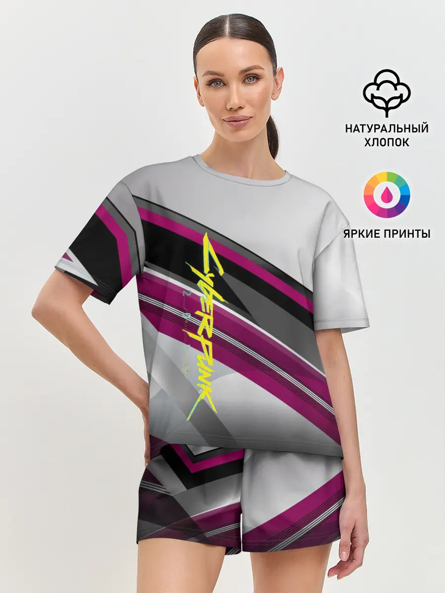 Женская пижама с шортами / Cyber Punk 2077