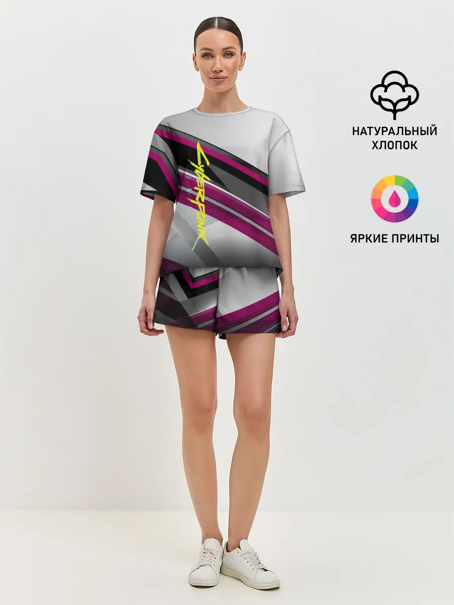 Женская пижама с шортами / Cyber Punk 2077