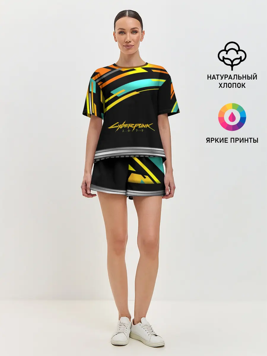 Женская пижама с шортами / CyberPunk 2077